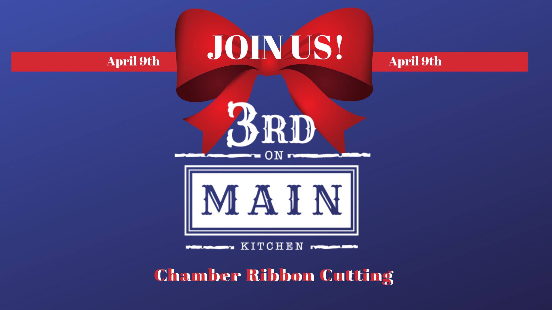 Chamber Ribbon Cutting at 3rd on Main BCS Calendar