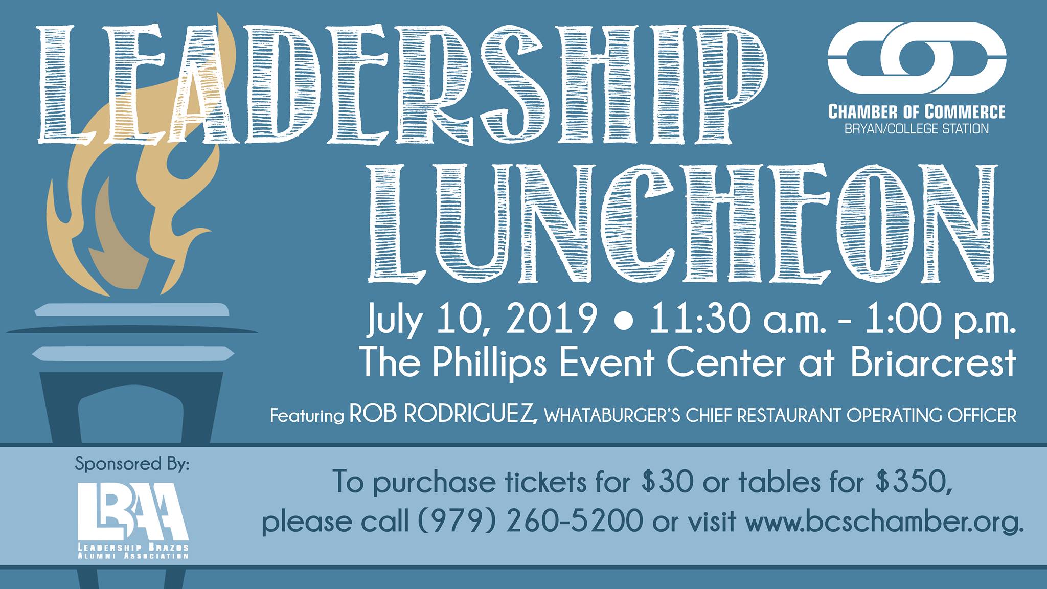 BCS Chamber of Commerce 2019 Leadership Luncheon BCS Calendar