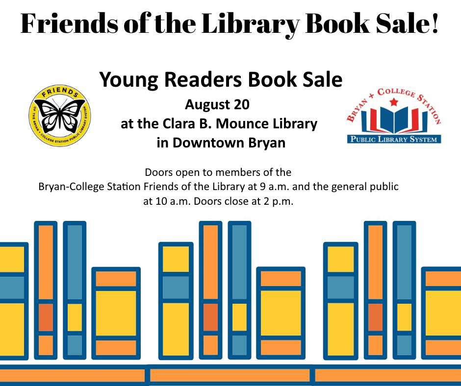 Young Readers Book Sale BCS Calendar