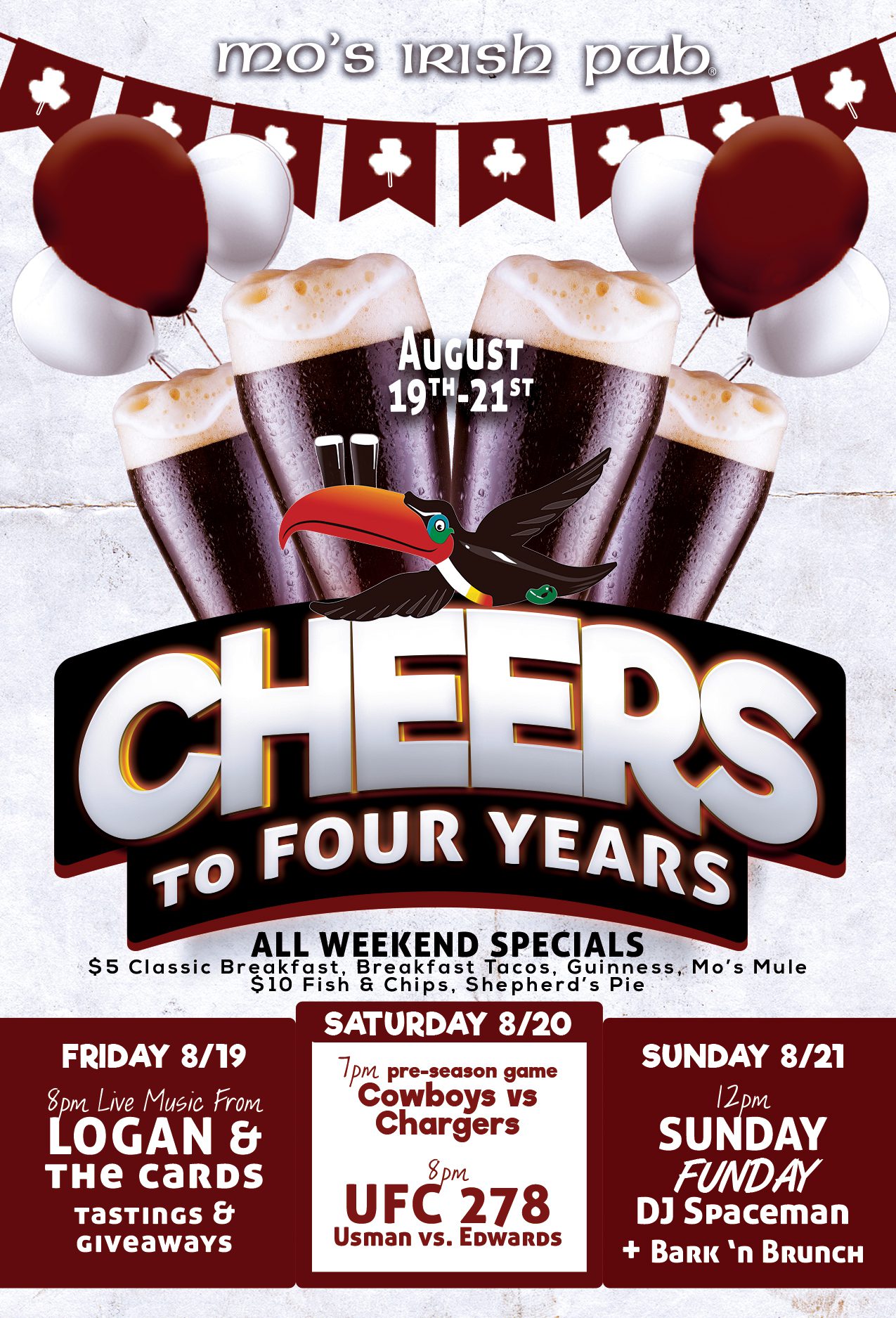 CHEERS to FOUR YEARS!! - BCS | Calendar