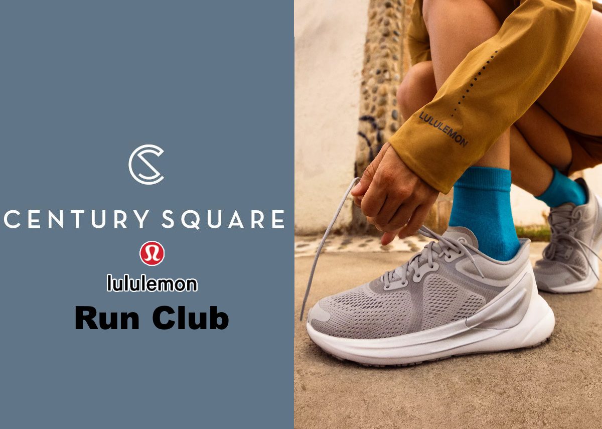 Lululemon Run Club every Tuesday at CenturySquare BCS Calendar